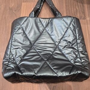 Victoria's Secret Green Puffer Tote